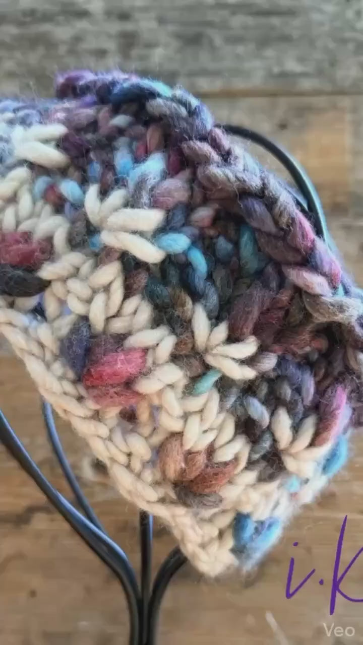 JAM Purple Hand Knit Headband