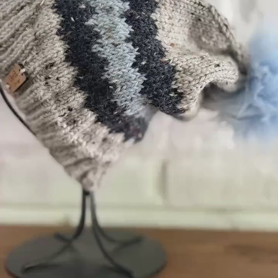 TWEEDY PEAKS Knit Beanie