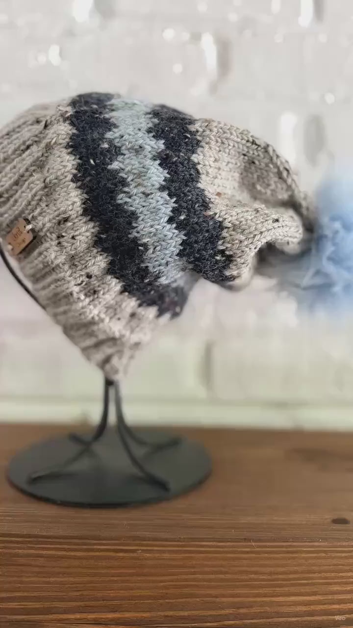 TWEEDY PEAKS Knit Beanie